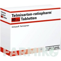 ТЕЛМІСАРТАН (TELMISARTAN) 40 мг таблетки 28 шт - Телмісартан RATIOPHARM