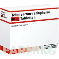 ТЕЛМІСАРТАН (TELMISARTAN) 40 мг таблетки 56 шт - Телмісартан RATIOPHARM