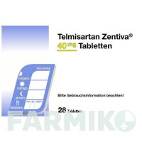 ТЕЛМИСАРТАН (TELMISARTAN) 40 мг таблетки 28 шт - Телмисартан ZENTIVA