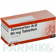 ТЕЛМІСАРТАН (TELMISARTAN) 60 мг таблетки 56 шт - Телмісартан ABZ PHARMA