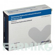 ТЕЛМИСАРТАН (TELMISARTAN) 80/12,5 мг таблетки 56 шт - Телмисартан, Гидрохлоротиазид MEDICAL VALLEY INVEST