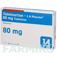 ТЕЛМІСАРТАН (TELMISARTAN) 80 мг таблетки 28 шт - Телмісартан 1 A PHARMA