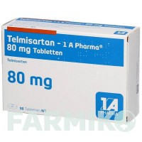 ТЕЛМИСАРТАН (TELMISARTAN) 80 мг таблетки 98 шт - Телмисартан 1 A PHARMA