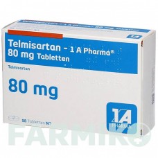 ТЕЛМІСАРТАН (TELMISARTAN) 80 мг таблетки 98 шт - Телмісартан 1 A PHARMA