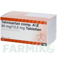 ТЕЛМІСАРТАН (TELMISARTAN) 80 мг/12,5 мг таблетки 100 шт - Телмісартан, Гідрохлоротіазид ABZ PHARMA