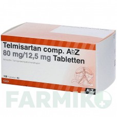 ТЕЛМІСАРТАН (TELMISARTAN) 80 мг/12,5 мг таблетки 100 шт - Телмісартан, Гідрохлоротіазид ABZ PHARMA