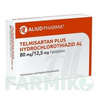 ТЕЛМИСАРТАН (TELMISARTAN) 80 мг/12,5 мг таблетки 98 шт - Телмисартан, Гидрохлоротиазид ALIUD PHARMA