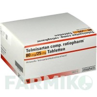 ТЕЛМИСАРТАН (TELMISARTAN) 80 мг/25 мг таблетки 28 шт - Телмисартан, Гидрохлоротиазид RATIOPHARM