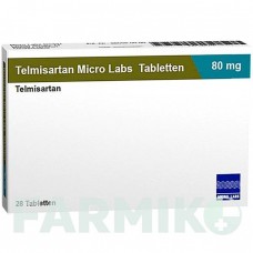 ТЕЛМИСАРТАН (TELMISARTAN) 80 мг таблетки 28 шт - Телмисартан MICRO LABS
