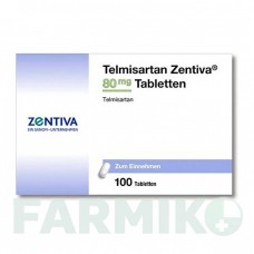 ТЕЛМІСАРТАН (TELMISARTAN) 80 мг таблетки 100 шт - Телмісартан ZENTIVA