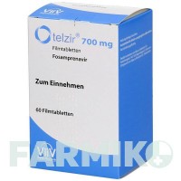 ТЕЛЗІР (TELZIR) 700 мг таблетки 60 шт - Фосампренавір ABACUS MEDICINE