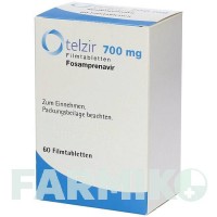 ТЕЛЗИР (TELZIR) 700 мг таблетки 60 шт - Фосампренавир AXICORP PHARMA