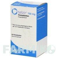 ТЕЛЗИР (TELZIR) 700 мг таблетки 60 шт - Фосампренавир KOHLPHARMA
