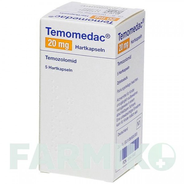 ТЕМОМЕДАК (TEMOMEDAC) 20 мг капсули 20 шт - Темозоломід MEDAC
