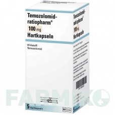 ТЕМОЗОЛОМІД (TEMOZOLOMID) 100 мг капсули 5 шт - Темозоломід RATIOPHARM