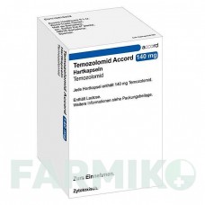 ТЕМОЗОЛОМИД (TEMOZOLOMID) 140 мг капсулы 5 шт - Темозоломид ACCORD HEALTHCARE
