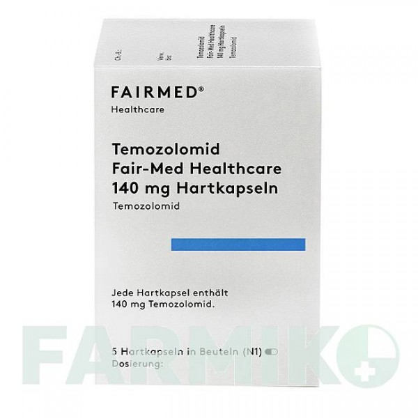ТЕМОЗОЛОМІД (TEMOZOLOMID) 140 мг капсули 5 шт - Темозоломід FAIRMED HEALTHCARE