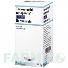 ТЕМОЗОЛОМИД (TEMOZOLOMID) 140 мг капсулы 5 шт - Темозоломид RATIOPHARM