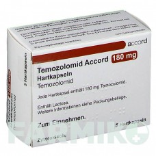 ТЕМОЗОЛОМИД (TEMOZOLOMID) 180 мг капсулы 5 шт - Темозоломид ACCORD HEALTHCARE