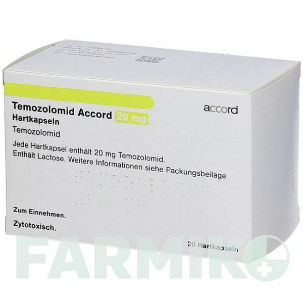 ТЕМОЗОЛОМИД (TEMOZOLOMID) 20 мг капсулы 20 шт - Темозоломид ALLOMEDIC
