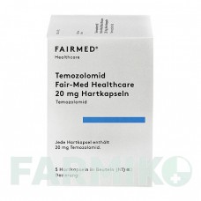 ТЕМОЗОЛОМИД (TEMOZOLOMID) 20 мг капсулы 5 шт - Темозоломид FAIRMED HEALTHCARE