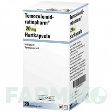 ТЕМОЗОЛОМИД (TEMOZOLOMID) 20 мг капсулы 20 шт - Темозоломид RATIOPHARM