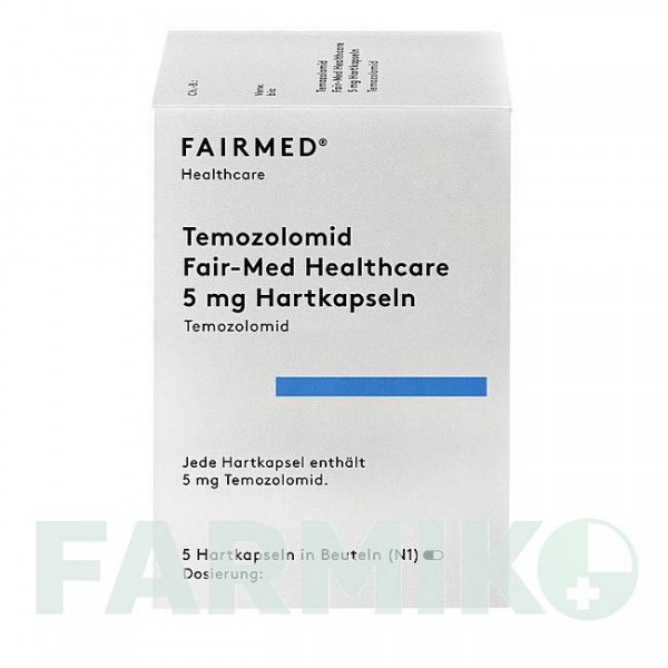 ТЕМОЗОЛОМІД (TEMOZOLOMID) 5 мг капсули 5 шт - Темозоломід FAIRMED HEALTHCARE
