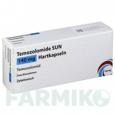 ТЕМОЗОЛОМИД (TEMOZOLOMIDE) 140 мг капсулы 5 шт - Темозоломид SUN PHARMACEUTICALS