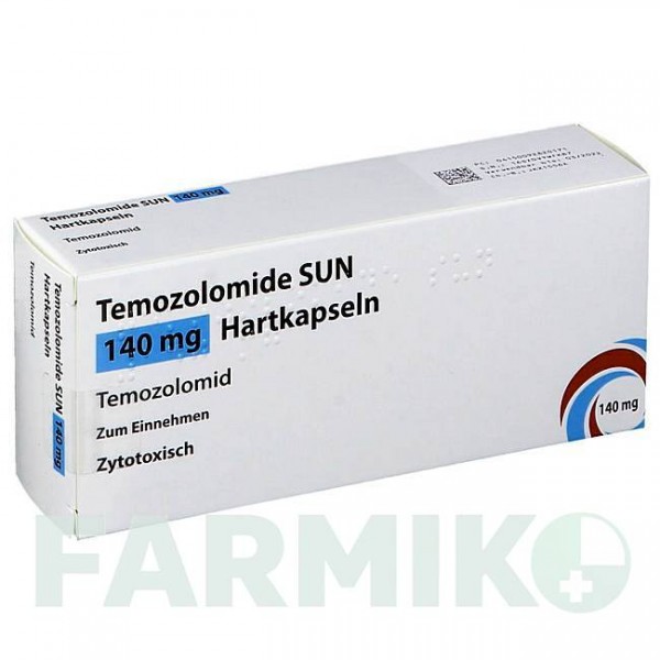 ТЕМОЗОЛОМИД (TEMOZOLOMIDE) 140 мг капсулы 5 шт - Темозоломид SUN PHARMACEUTICALS