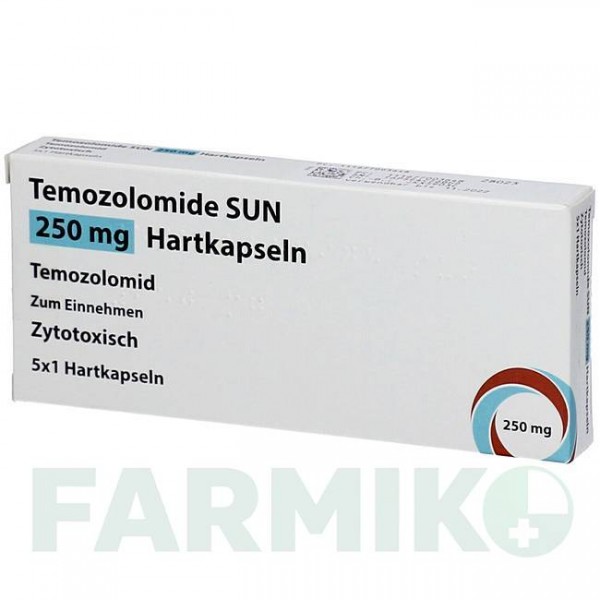 ТЕМОЗОЛОМИД (TEMOZOLOMIDE) 250 мг капсулы 5 шт - Темозоломид BB FARMA