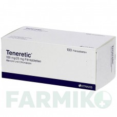 ТЕНЕРЕТИК (TENERETIC) таблетки 100 шт - Атенолол, Хлорталидон ATNAHS PHARMA
