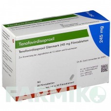 ТЕНОФОВИРДИЗОПРОКСИЛ (TENOFOVIRDISOPROXIL) 245 мг таблетки 90 шт - Тенофовир GLENMARK