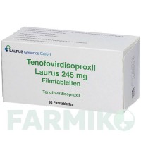 ТЕНОФОВІРДИЗОПРОКСИЛ (TENOFOVIRDISOPROXIL) 245 мг таблетки 30 шт - Тенофовір LAURUS GENERICS