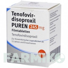 ТЕНОФОВИРДИЗОПРОКСИЛ (TENOFOVIRDISOPROXIL) 245 мг таблетки 30 шт - Тенофовир PUREN PHARMA