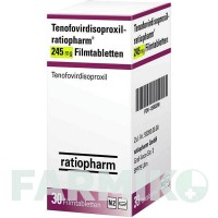 ТЕНОФОВІРДИЗОПРОКСИЛ (TENOFOVIRDISOPROXIL) 245 мг таблетки 30 шт - Тенофовір RATIOPHARM
