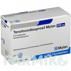 ТЕНОФОВИРДИЗОПРОКСИЛ (TENOFOVIRDISOPROXIL) 245 мг таблетки 90 шт - Тенофовир VIATRIS
