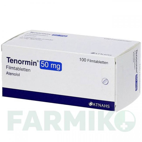 ТЕНОРМИН (TENORMIN) 50 таблетки 100 шт - Атенолол ATNAHS PHARMA