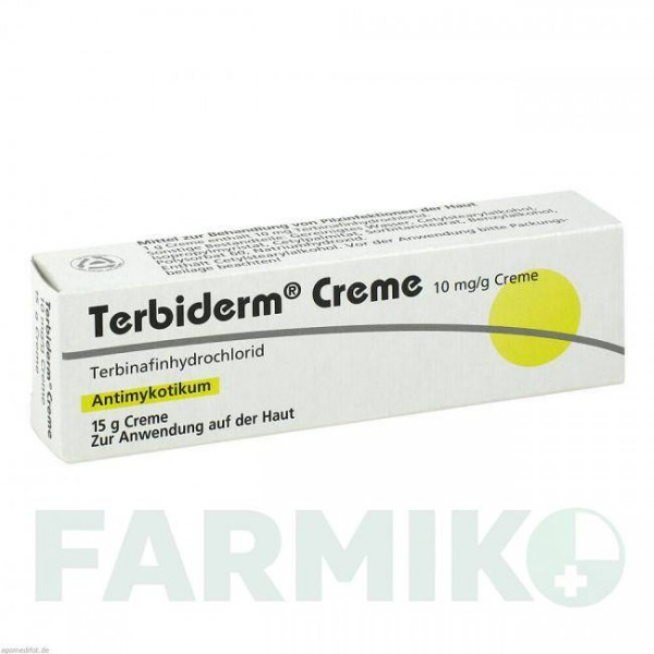 ТЕРБІДЕРМ (TERBIDERM) 10 мг/г крем 15 г - Тербінафін DERMAPHARM
