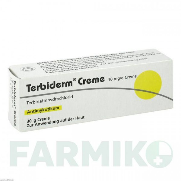 ТЕРБІДЕРМ (TERBIDERM) 10 мг/г крем 30 г - Тербінафін DERMAPHARM