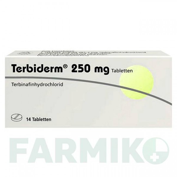 ТЕРБИДЕРМ (TERBIDERM) 250 мг таблетки 14 шт - Тербинафин DERMAPHARM