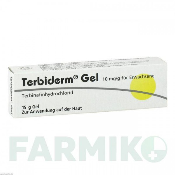 ТЕРБИДЕРМ (TERBIDERM) гель 15 г - Тербинафин DERMAPHARM