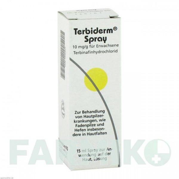 ТЕРБІДЕРМ (TERBIDERM) спрей 15 мл - Тербінафін DERMAPHARM