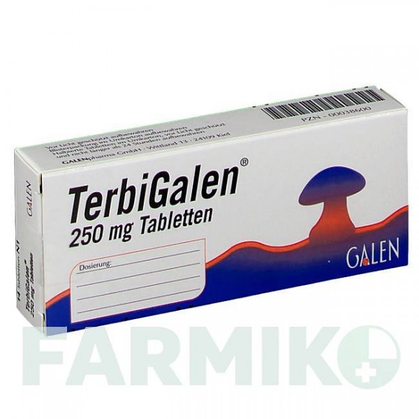 ТЕРБІГАЛЕН (TERBIGALEN) 250 мг таблетки 14 шт - Тербінафін GALENPHARMA
