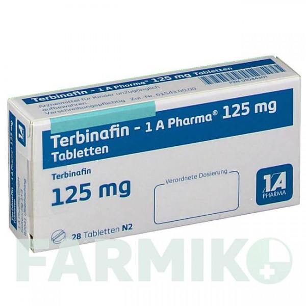 ТЕРБИНАФИН (TERBINAFIN) 125 мг таблетки 28 шт - Тербинафин 1 A PHARMA