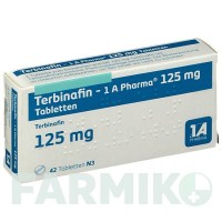 ТЕРБІНАФІН (TERBINAFIN) 125 мг таблетки 42 шт - Тербінафін 1 A PHARMA