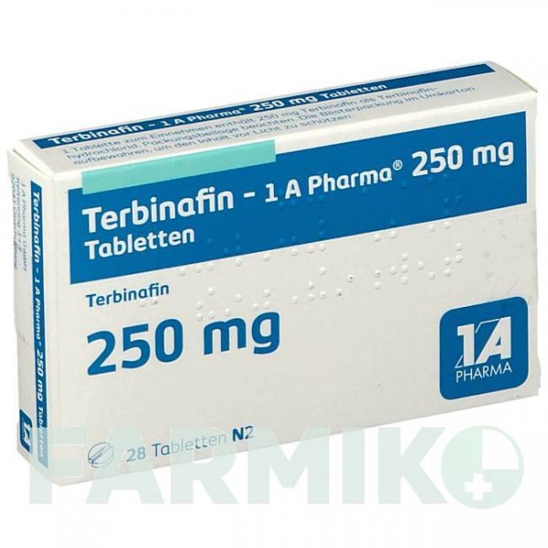 ТЕРБИНАФИН (TERBINAFIN) 250 мг таблетки 28 шт - Тербинафин 1 A PHARMA