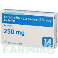 ТЕРБІНАФІН (TERBINAFIN) 250 мг таблетки 42 шт - Тербінафін 1 A PHARMA