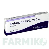 ТЕРБІНАФІН (TERBINAFIN) 250 мг таблетки 14 шт - Тербінафін BETAPHARM