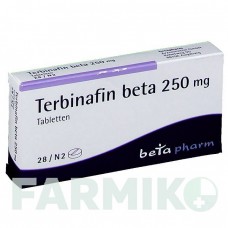 ТЕРБІНАФІН (TERBINAFIN) 250 мг таблетки 28 шт - Тербінафін BETAPHARM