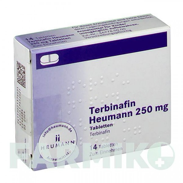 ТЕРБІНАФІН (TERBINAFIN) 250 мг таблетки 14 шт - Тербінафін HEUMANN PHARMA
